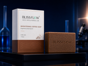 Blissflow Brightening Coffee Soap packaging concept