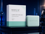 Blissflow Clarevo Anti Acne Soap packaging concept