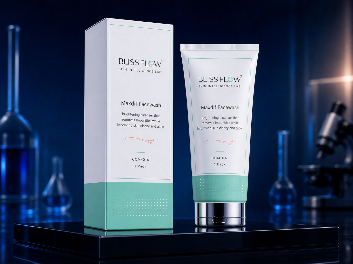 Blissflow Maxdif Facewash packaging concept