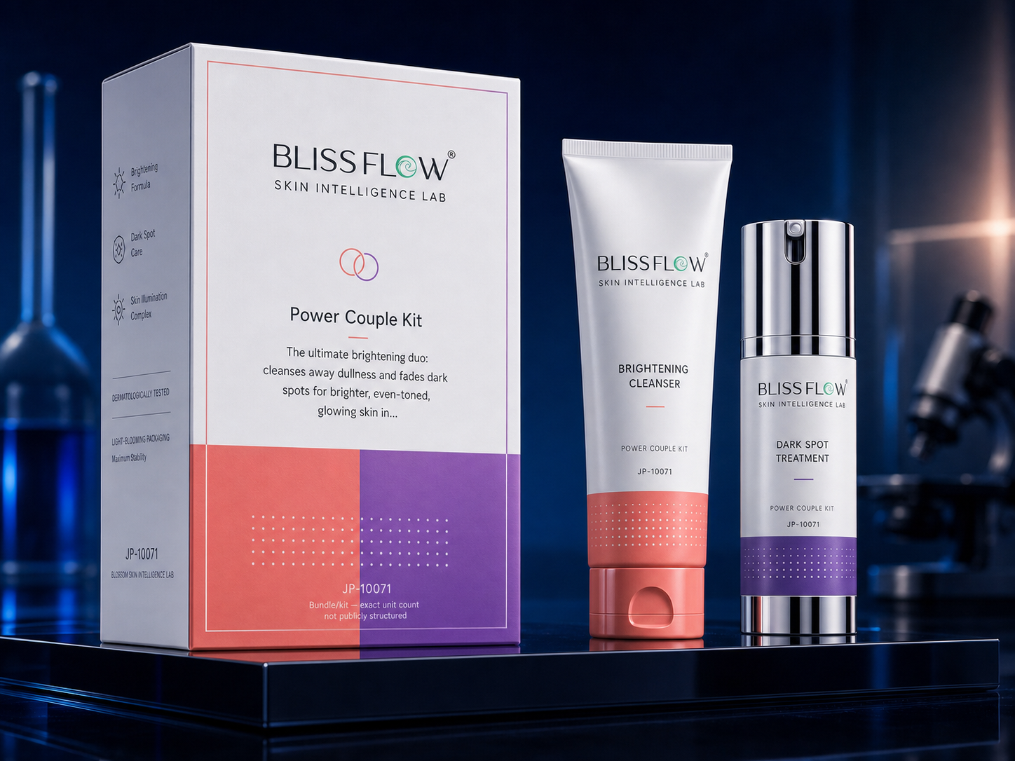 Blissflow Power Couple Kit packaging concept